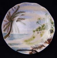 Sakura Paul Brent PLANTATION HOME Salad Plate NWT